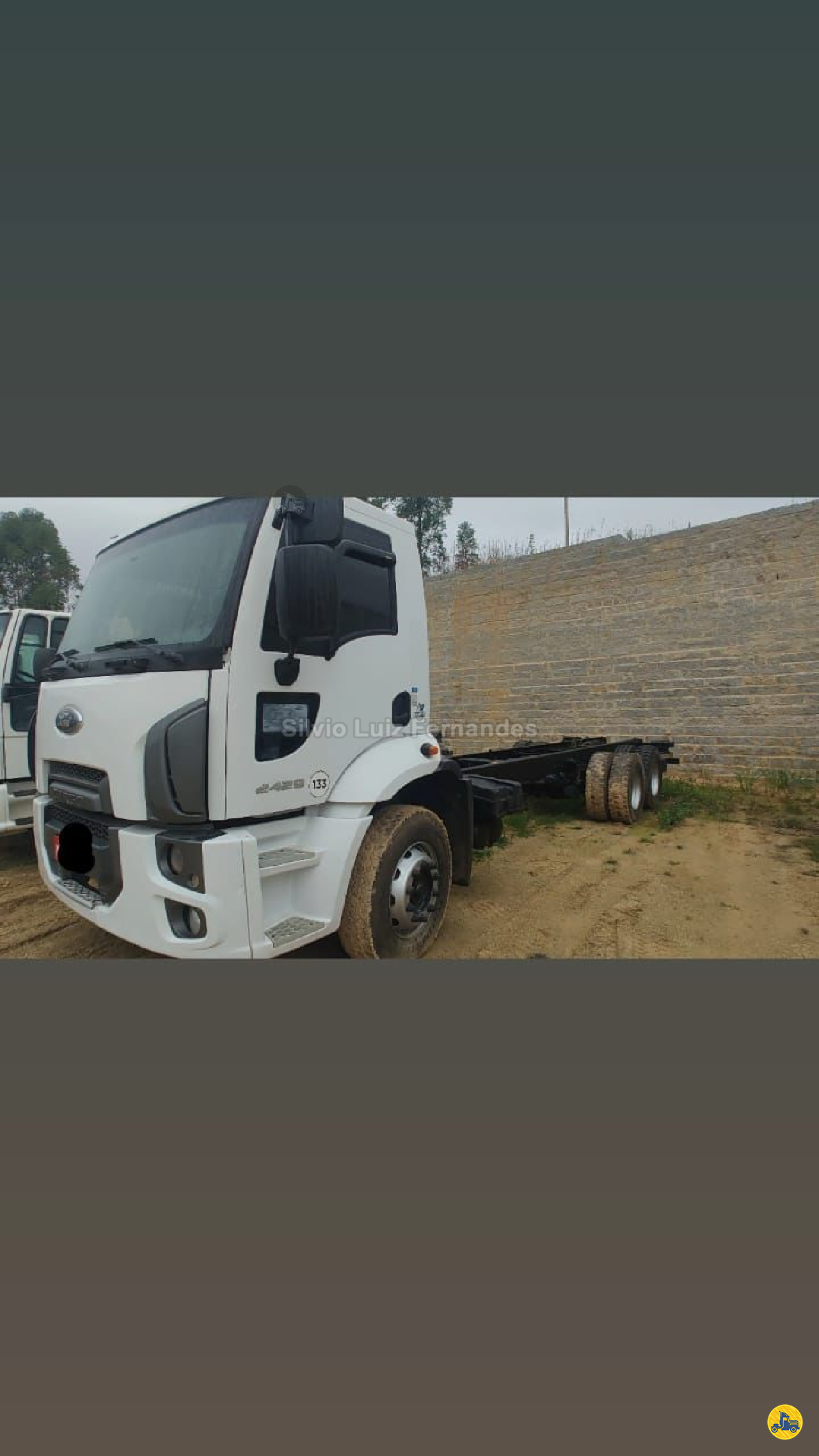 CAMINHAO FORD CARGO 2429 Chassis Truck 6x2 Silvio Caminhões TUBARAO SANTA CATARINA SC